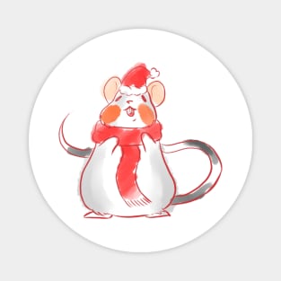 Christmas Mouse Magnet